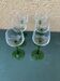 Set of 6 Vintage Alsace Wine Glasses – Emerald Green Stem