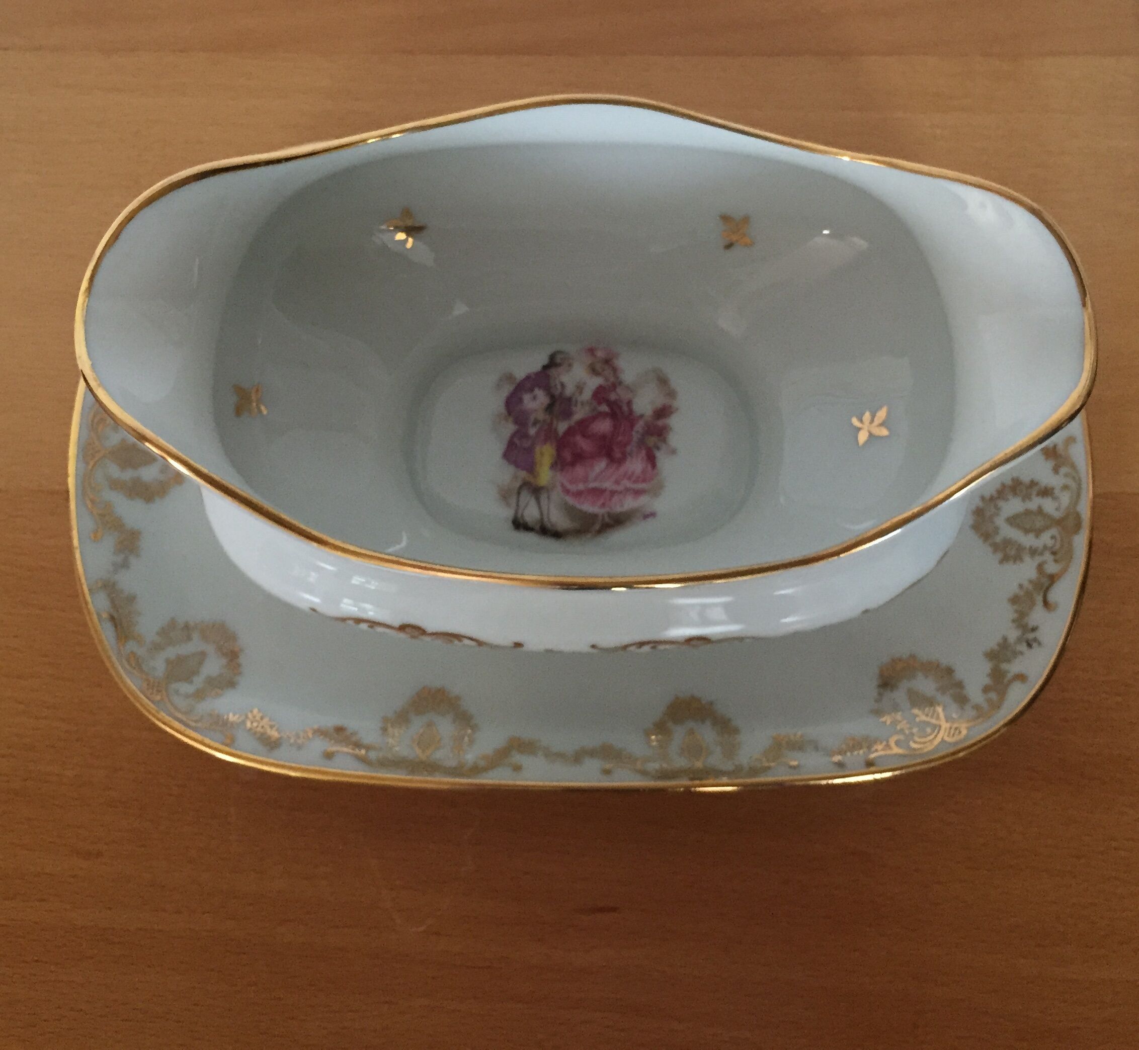 Limoges porcelain saucière