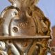 Pair of opaline and gilded brass wall lights