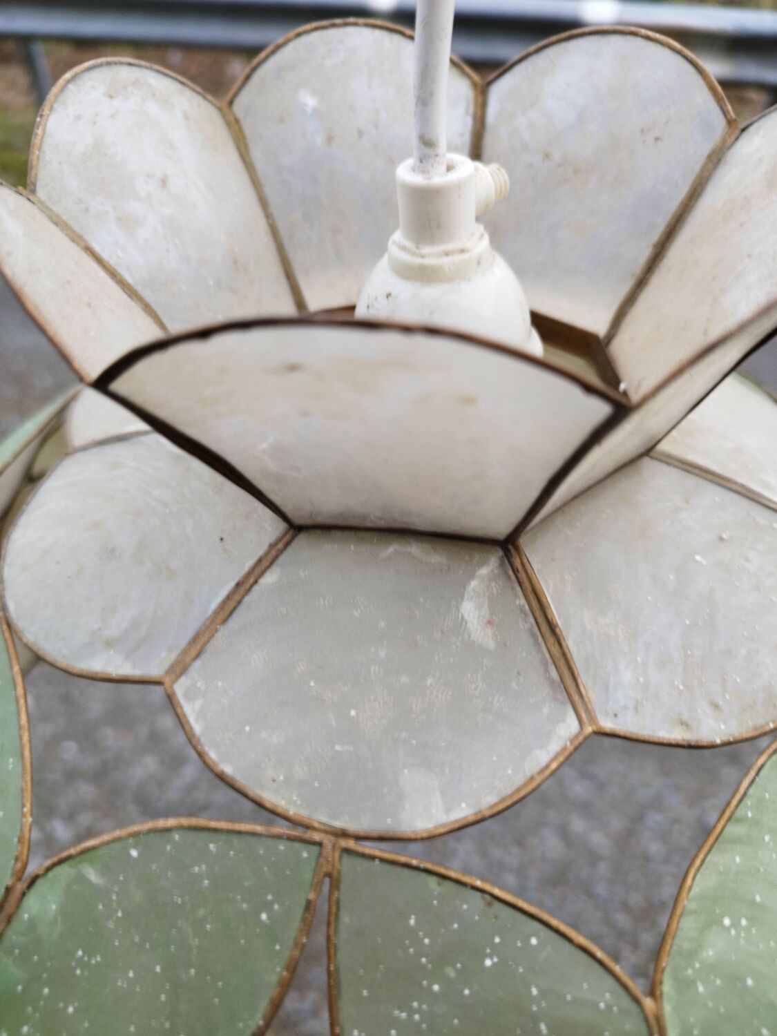 Suspension flower mother-of-pearl large model