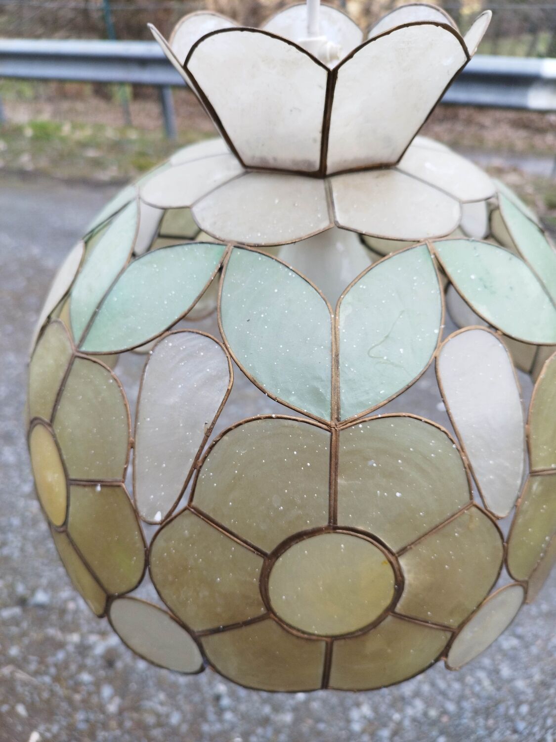 Suspension flower mother-of-pearl large model