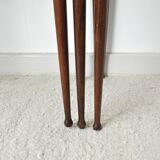 Scandinavian Modern Rosewood Nesting Tables with Drumstick Legs