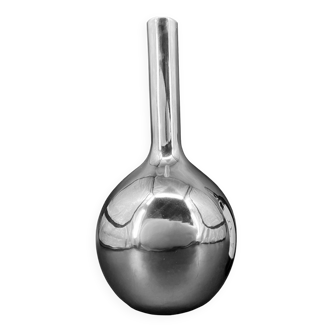 Large Vintage Vase • Chrome Ceramic • XXL • 1970-1980