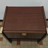 Ancien table de chevet style bateau vintage
