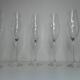 Lot 10 flutes champagne crystal Leonardo
