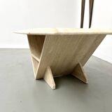 Travertine coffee table, Italy 1970