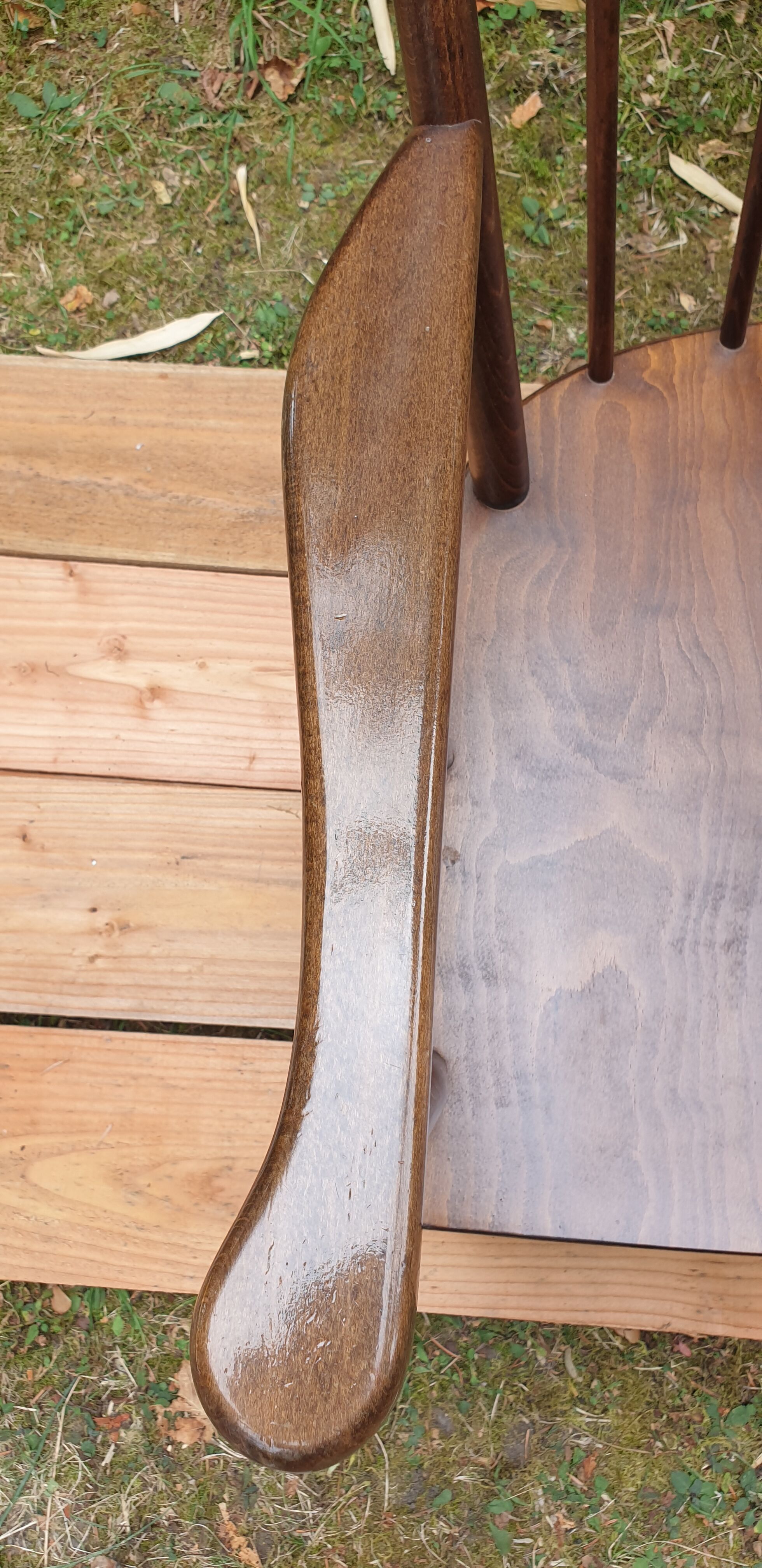 Baumann fan armchair pair