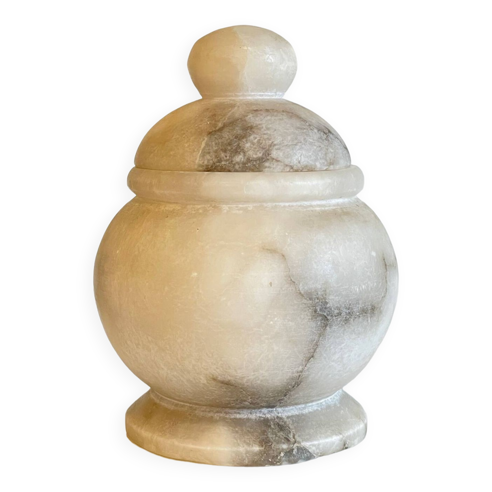 Vintage alabaster stone box