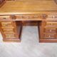 Napoleon III desk in walnut from the late 19th century.