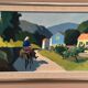Swedish Oil on Canvas – “Riders on the Road, Crete by Stig Wernheden
