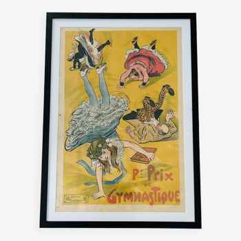 Affiche originale Gaumont : 'Pr Prix de Gymnastique' (encadre)