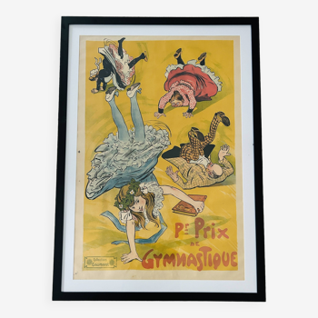 Original Gaumont poster: 'Pr Prix de Gymnastics' (framed)