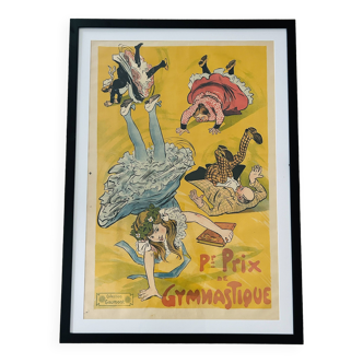 Affiche originale Gaumont : 'Pr Prix de Gymnastique' (encadre)