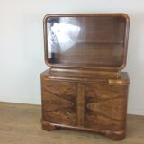 Art deco bookcase display cabinet by Jindrich Halabala