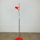 Miwi red metal spot floor lamp, vintage