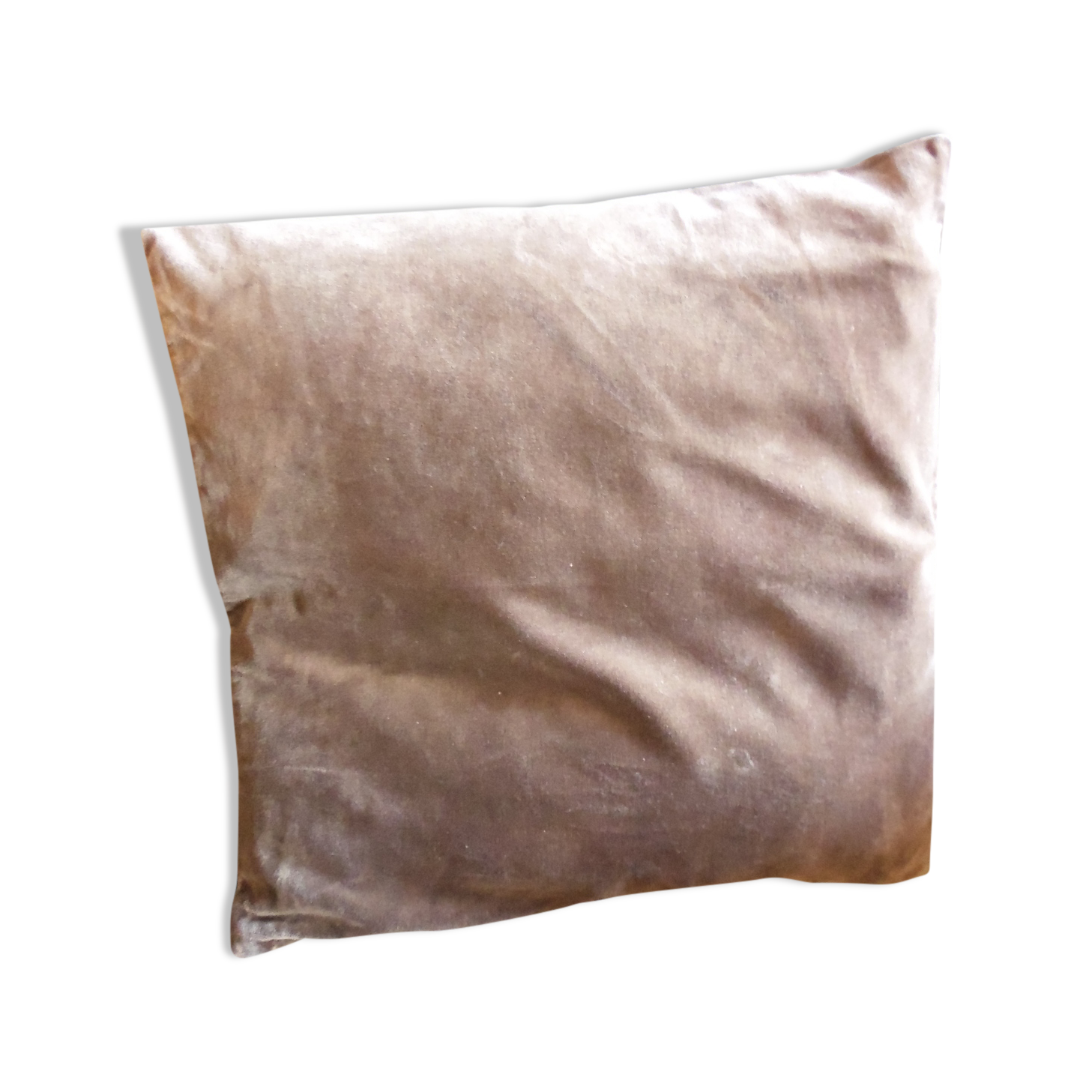 Velvet cushion cover brown / chocolate color