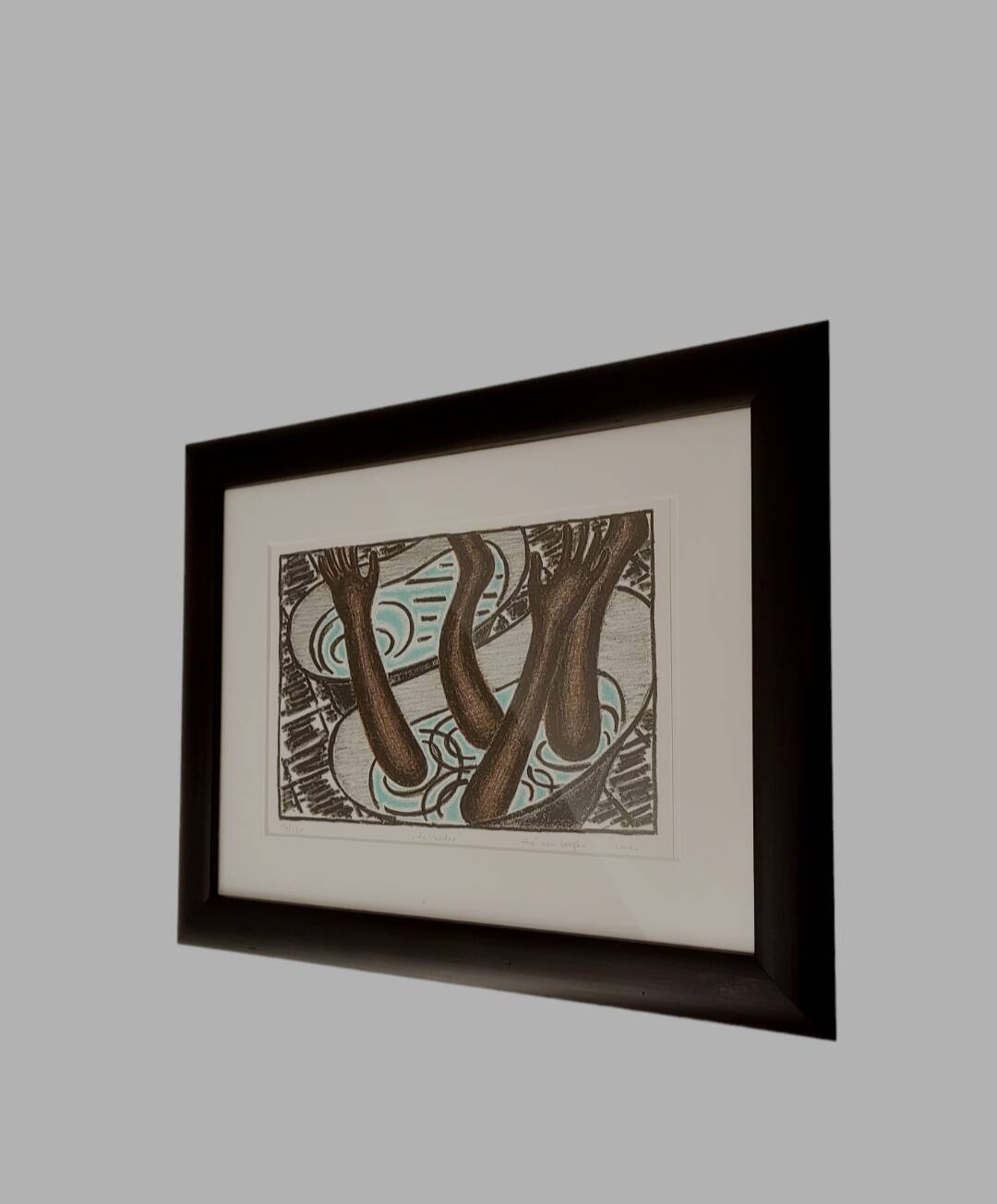 Œuvre graphique « De Bader » kunstenaar Thé van Bergen Nederland, 2010