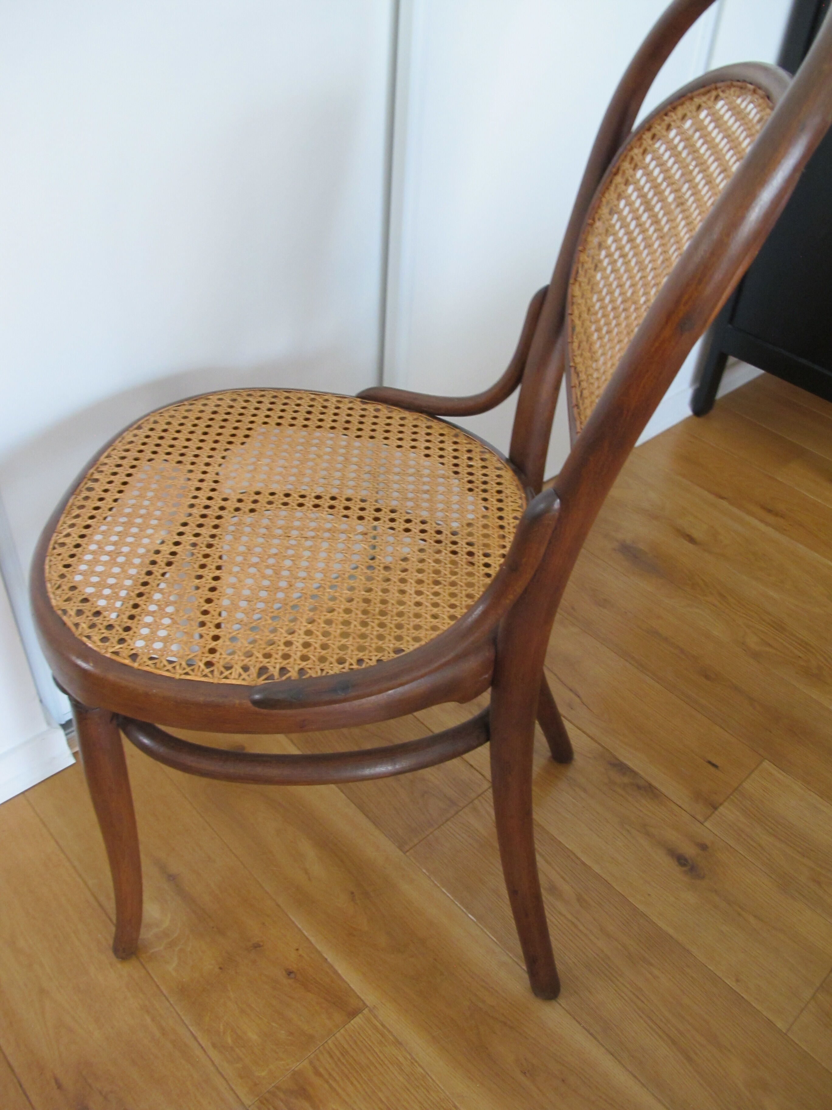 Set of 2 canne chairs Thonet No.11 bistro style
