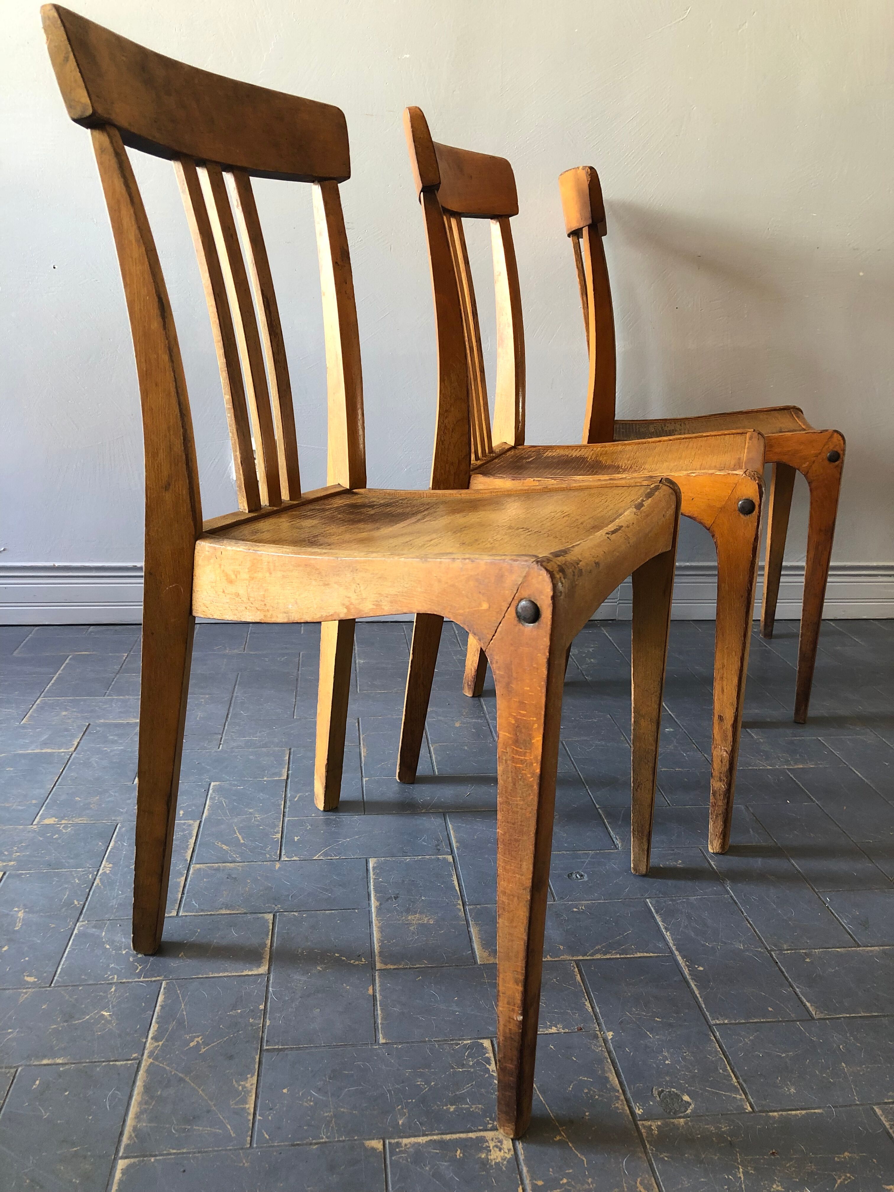 3 vintage Stella bistro chairs
