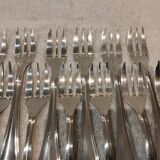 12 silver-plated cake forks by Christofle Spatours