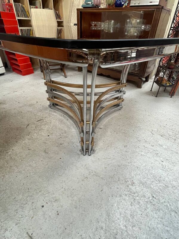 Table triangulaire Hollywood Regency