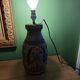60'S keramik lamp, peacock decor