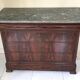 Commode XIXe Louis Philippe marbre sainte anne et noyer