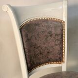 Suite of 3 armchairs and 2 restaurant chairs
