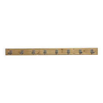 Vintage wall coat rack from the 1960s.