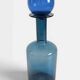 Scandinavia Modern Otto Bauer for Holmegaard Blue Glass Bottle Decanter