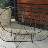 Old metal wire basket
