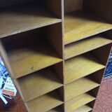 Wooden shelves