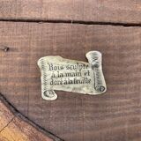 Old mirror in carved wood and gilded leaf, Louis XV rocaille style, twentieth century 59x87cm