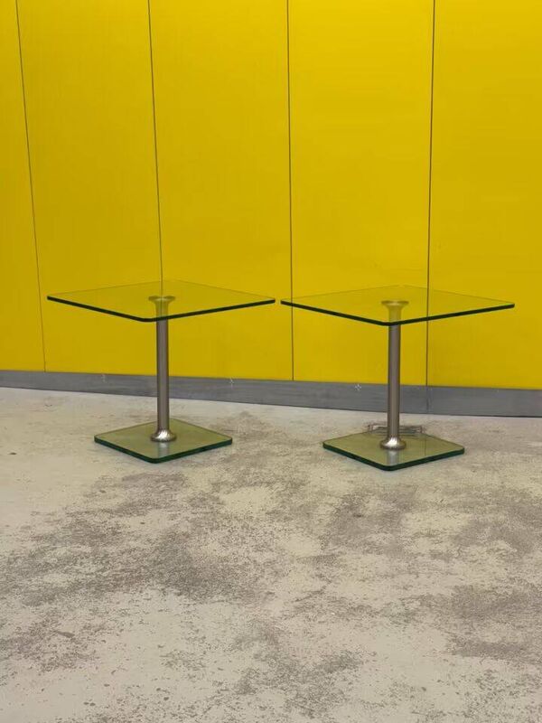 Tables d'appoint en verre draenert allegro 1011 – ensemble de 2 (le prix est pour une)