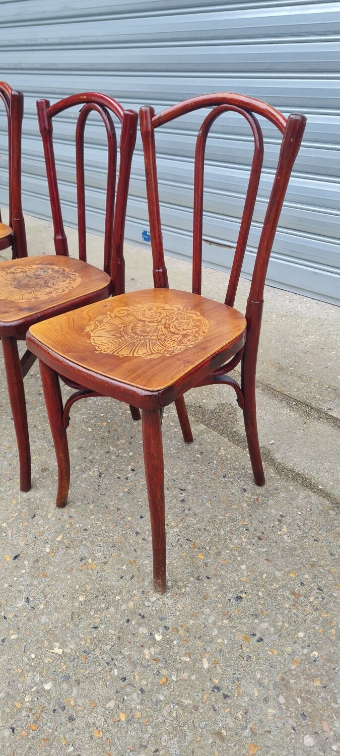 Set of 6 Fischel and EV bistro chairs