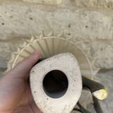 50s Vallauris black and yellow ceramic lamp