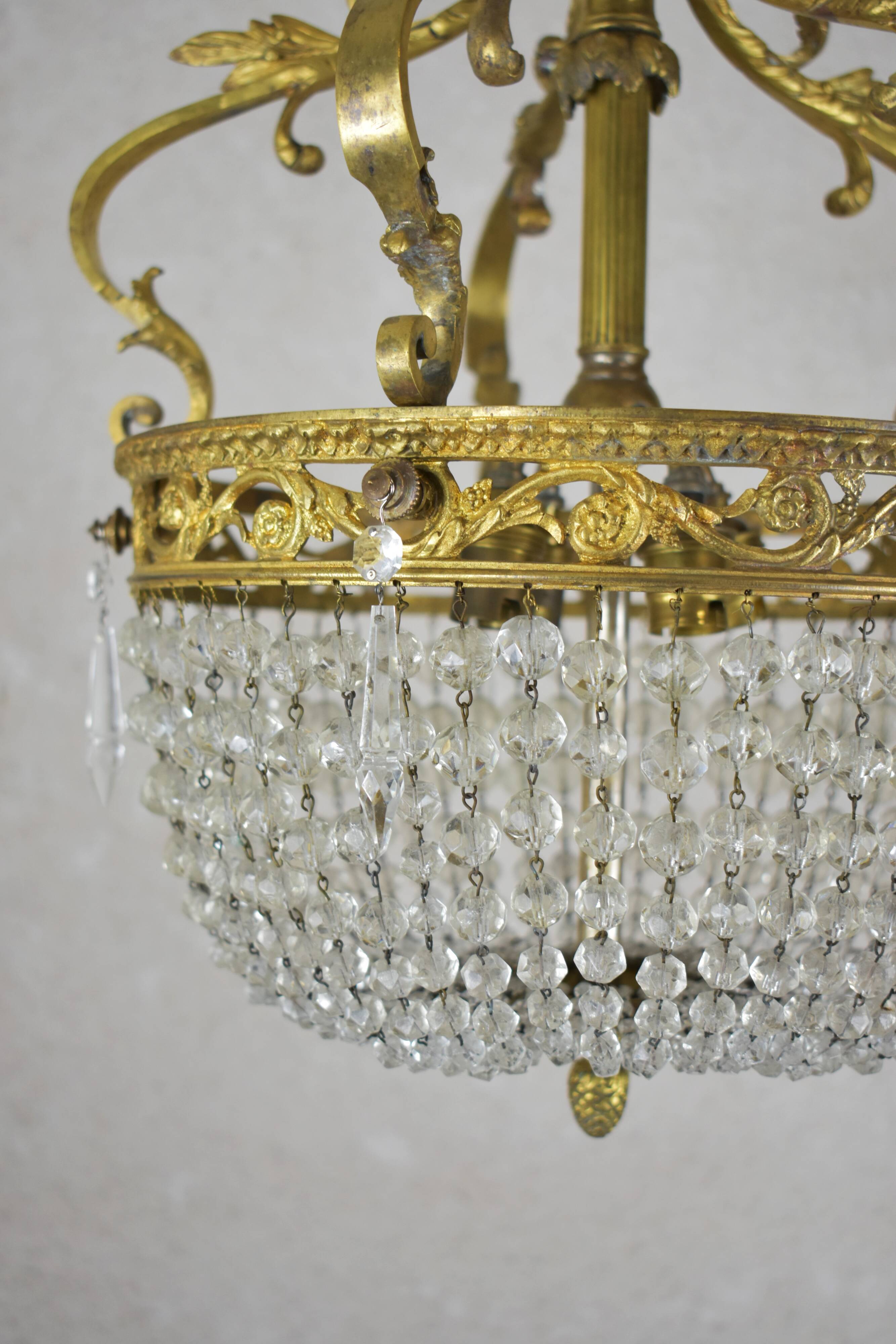 Napoleon-style tassel chandelier