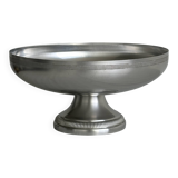 Large brushed stainless steel salad bowl