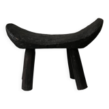 stool / African handcrafted side table in raw wood
