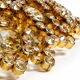 Gorgeous large 1970s Palwa brass ceiling or wall lamp with faceted crystal