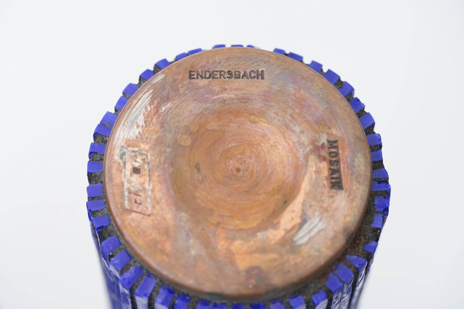 Mid Modern Pottery Mosaic Vases by W. Zimmermann for Ritter