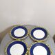 Set of 4 hand-painted earthenware dessert plates – Pier 1 – Italy