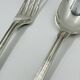 Silver-Plated Metal Cutlery Set Monogram F.B.