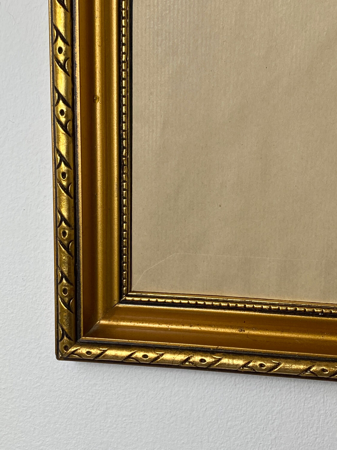 Gold and black wooden frame