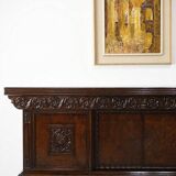 Brown oak sideboard, 1890s