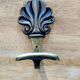 Bronze coat hook, Art Deco palmette decoration, 20th century – 3 available