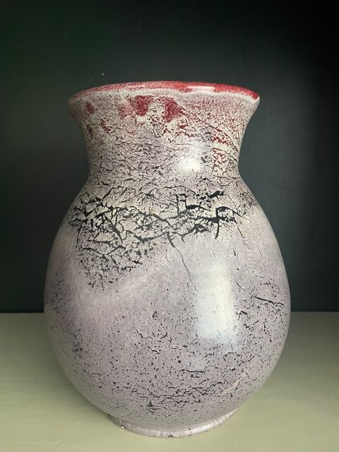 Vase Accolay 1960 ceramic