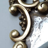 Mirror opposite hand bronze XVIII 13x32cm