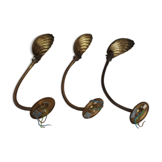 Trio of wall lamps Christopher Wray applies articulated lamp shell