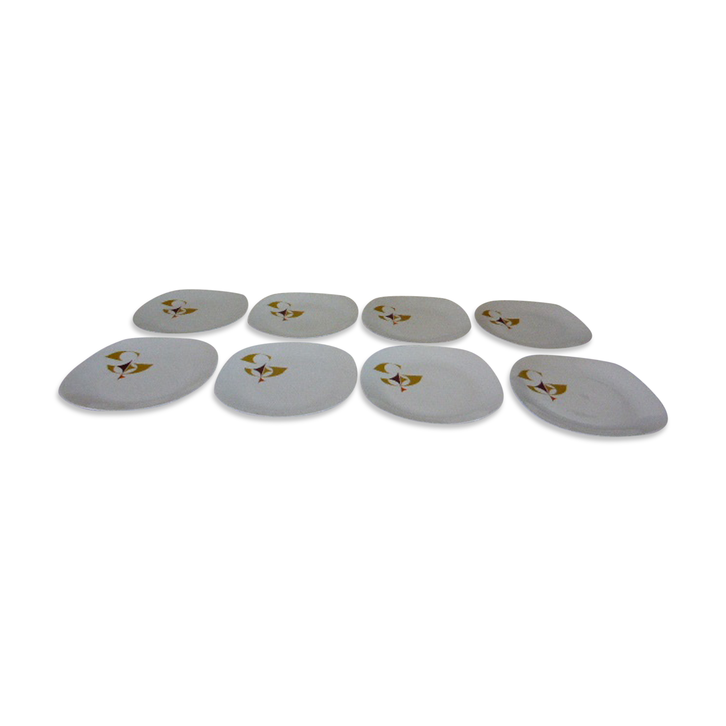 Porcelain plates by  Schirnding Bavaria 1970